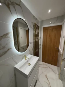 master bathroom refurbishment in cheltenham by VIP properties